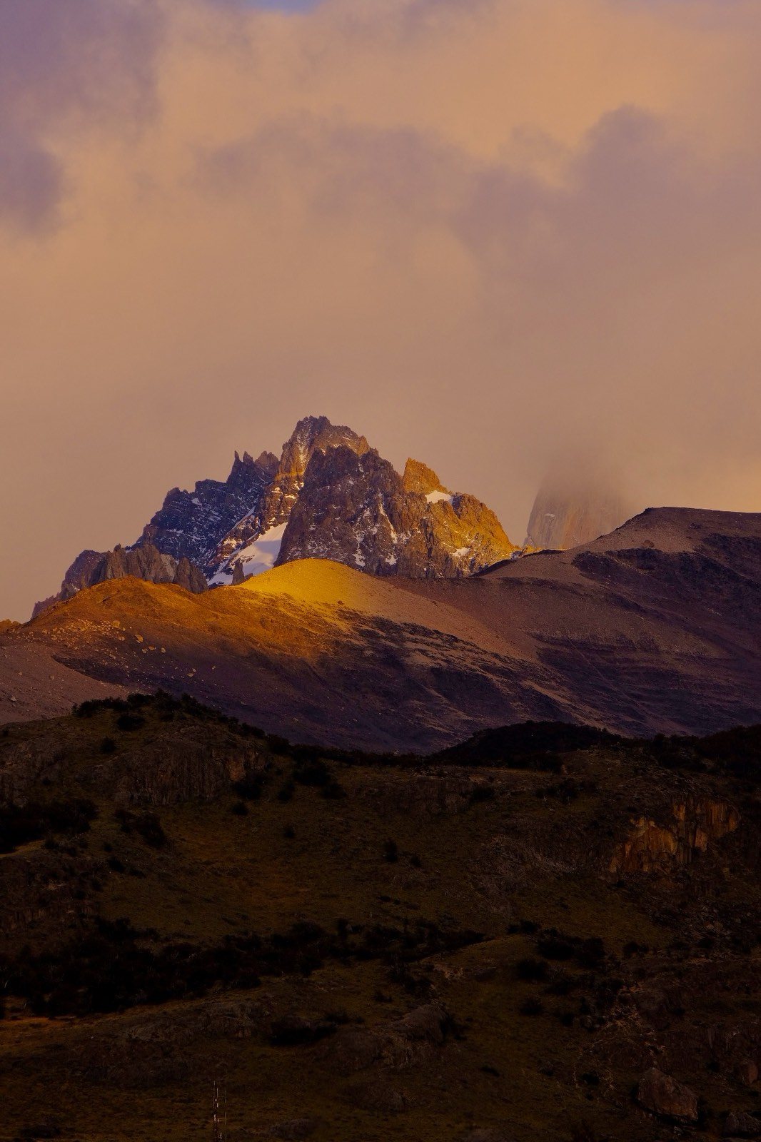 Patagonia at dusk